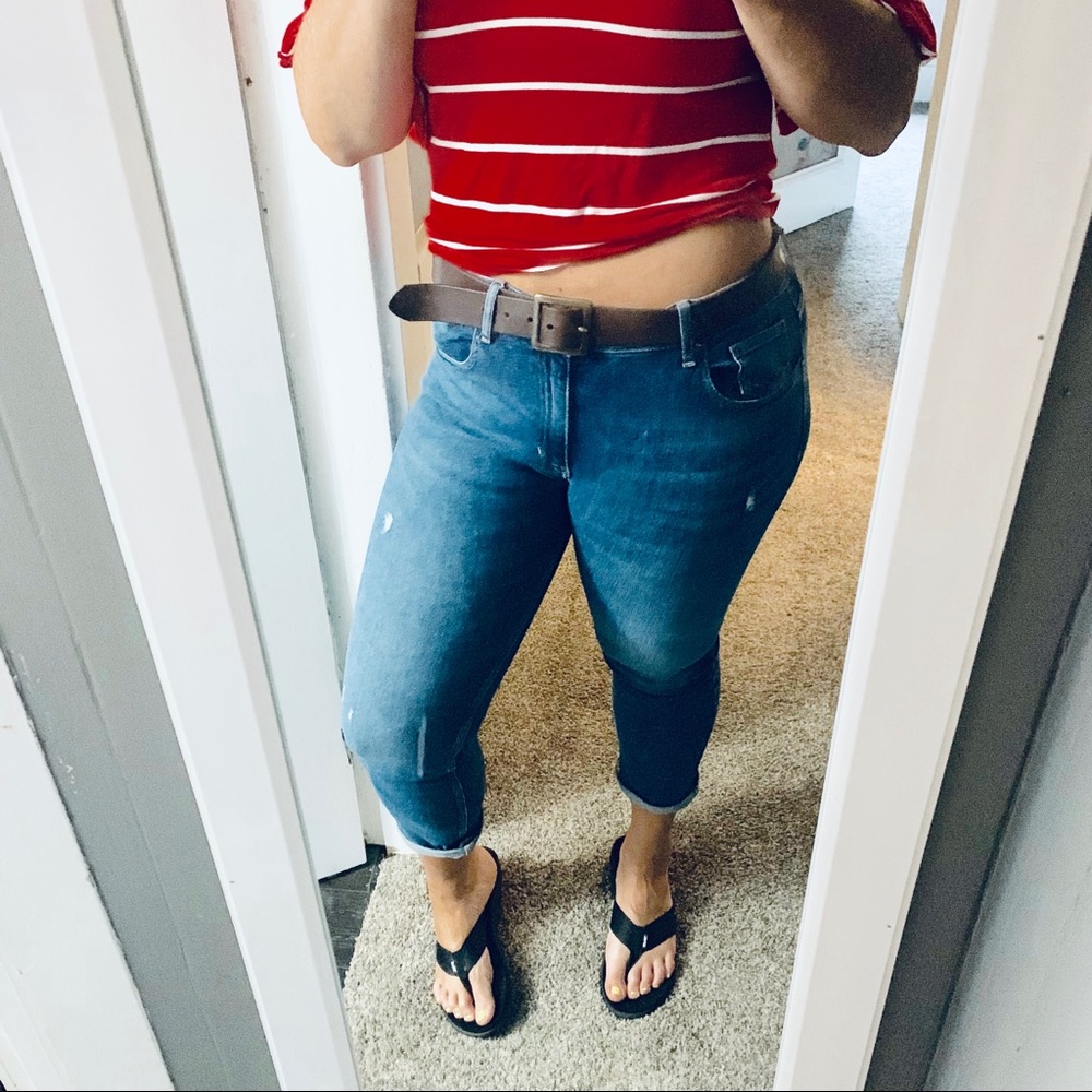 Calvin Klein Slim Boyfriend cropped jeans